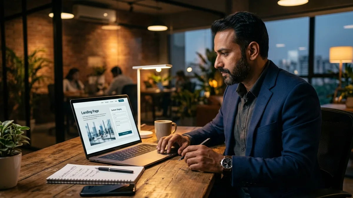 Why Your Landing Page Gets Clicks But No Calls — Website & SEO article by Abhijit JK, brand and business growth consultant