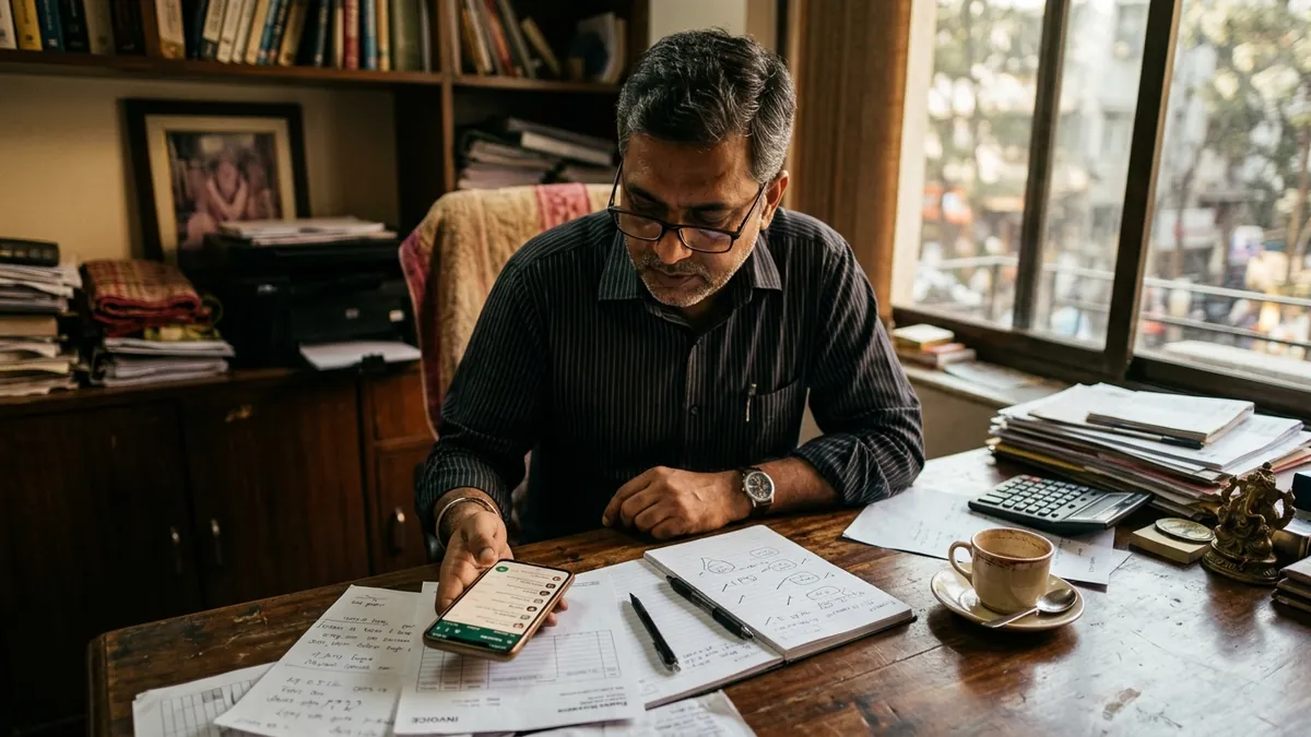 Why Your Business Runs on WhatsApp but Has No Real System — MSME & Founder Advice article by Abhijit JK, brand and business growth consultant